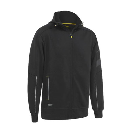 BISLEY WORK WEAR - WORK FLEECE ZIP-FRONT HOODIE WITH SHERPA LINING