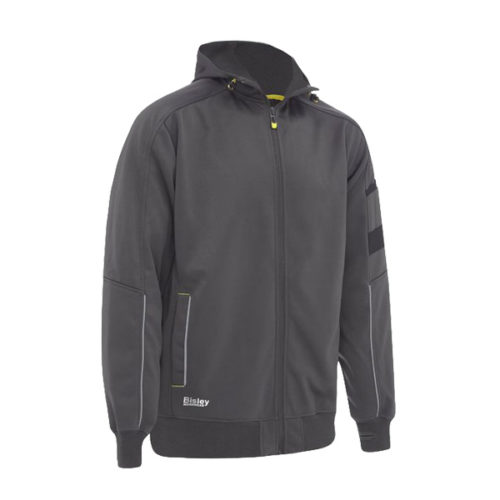 BISLEY WORK WEAR - WORK FLEECE ZIP-FRONT HOODIE WITH SHERPA LINING - Image 2
