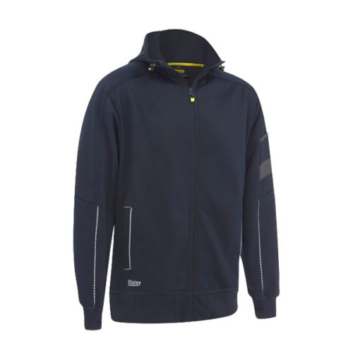 BISLEY WORK WEAR - WORK FLEECE ZIP-FRONT HOODIE WITH SHERPA LINING - Image 3