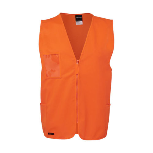 JB'S WEAR - HI VIS ZIP SAFETY VEST - Image 2